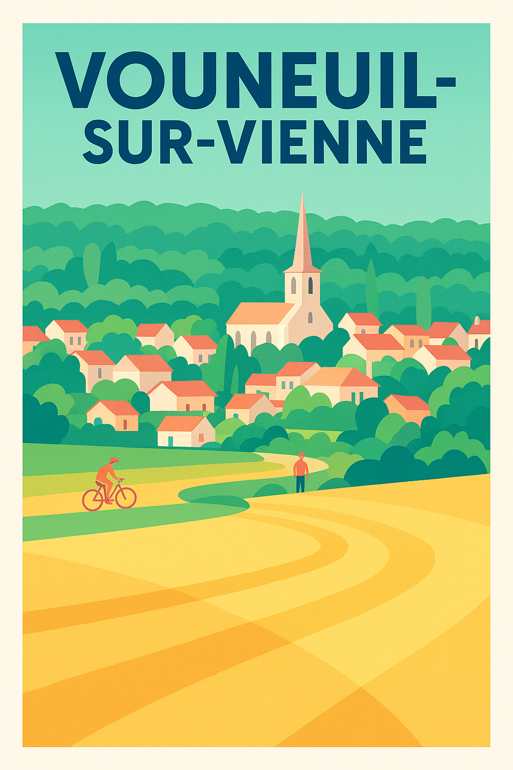 Affiche de Vouneuil-sur-Vienne - Charme bucolique au cœur de la campagne