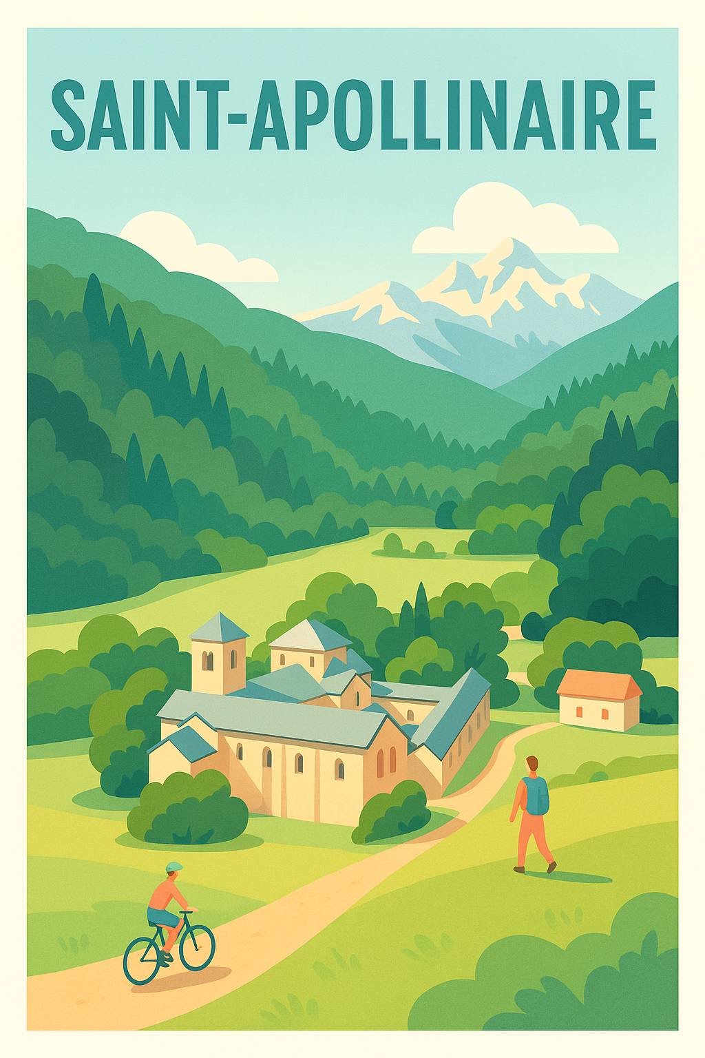 Affiche de Saint-Apollinaire - Sérénité entre nature et patrimoine