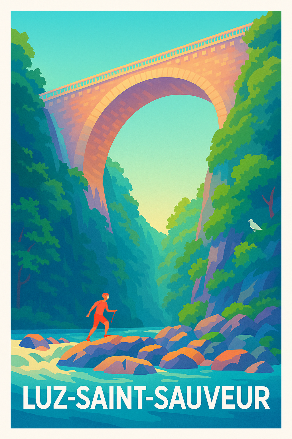 Affiche de Luz-Saint-Sauveur - Évasion naturelle au cœur des Pyrénées