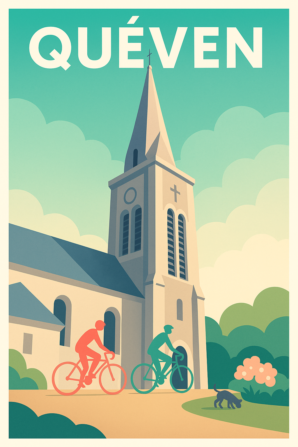 Affiche de Quéven - Balade paisible au cœur du village