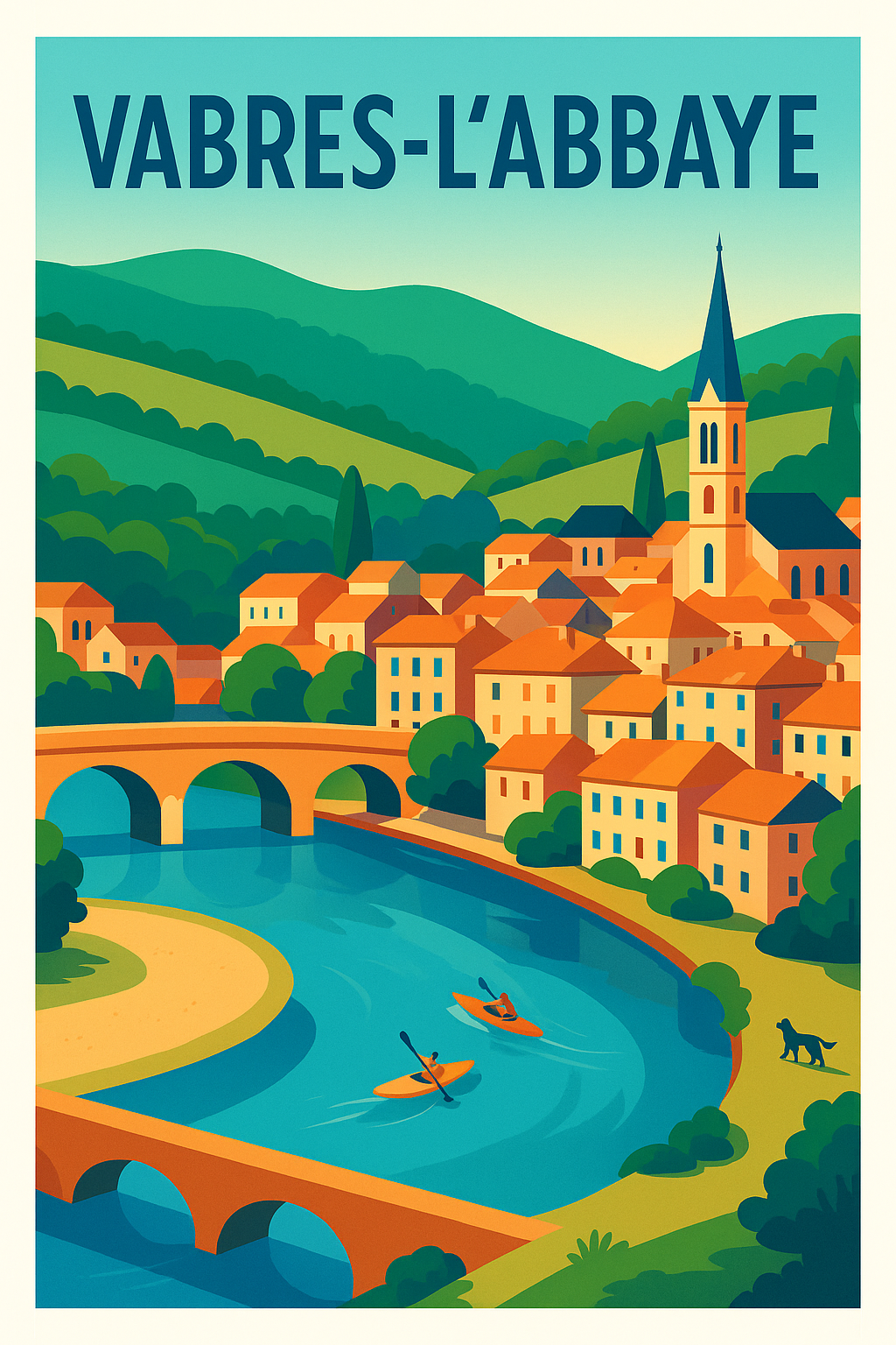 Affiche de Vabres-l'Abbaye - Charme et sérénité au cœur de la nature