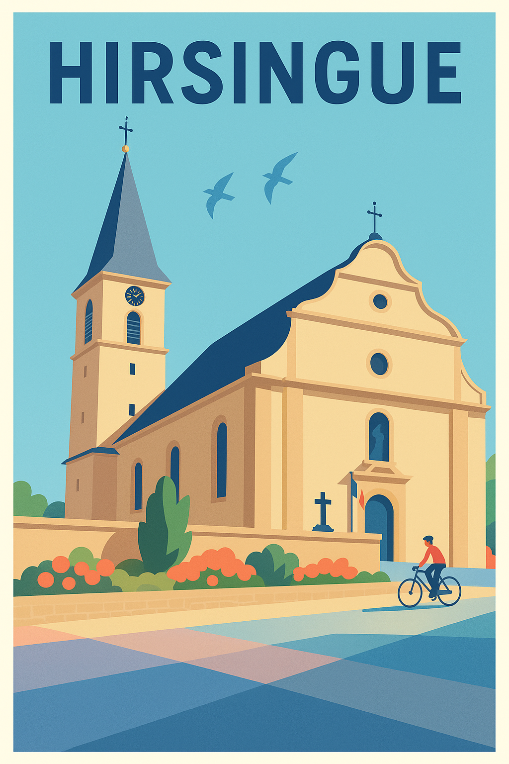 Affiche de Hirsingue - Charme et sérénité au cœur de l'Alsace