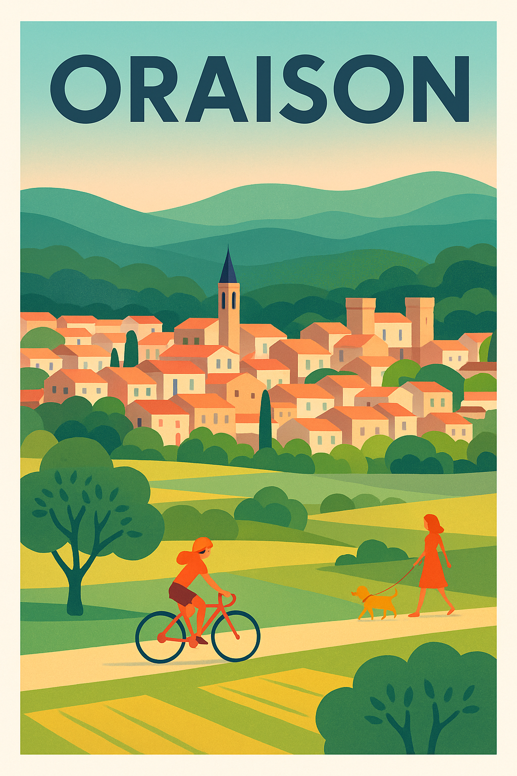 Affiche de Oraison - L’élégance paisible de la Provence
