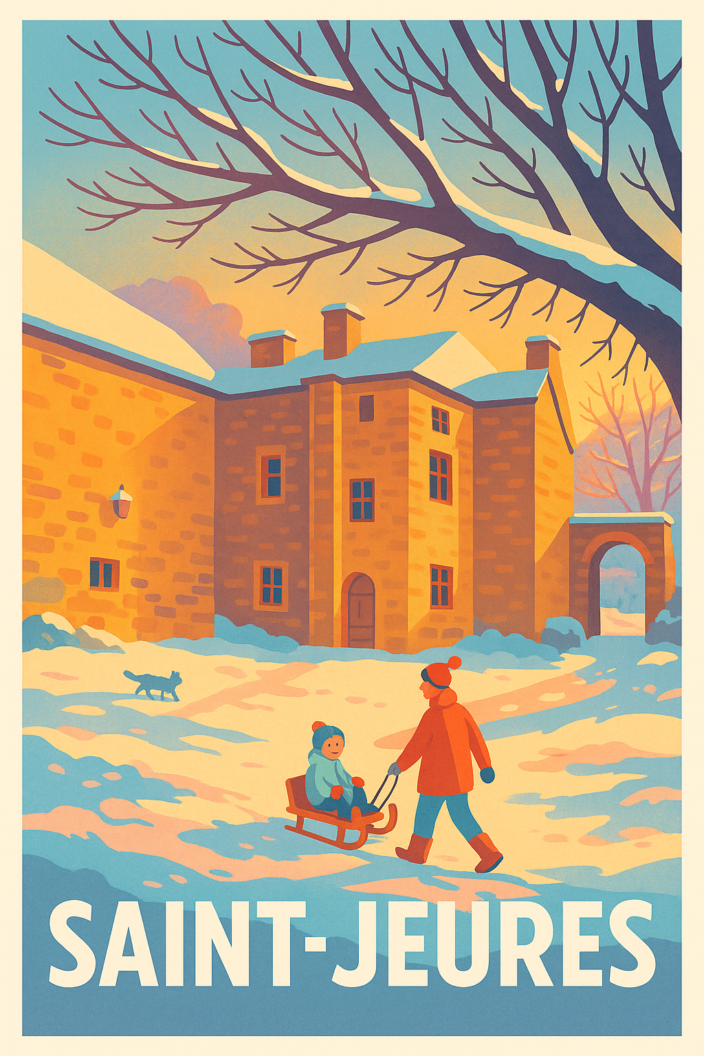 Affiche de Saint-Jeures - L'hiver enchanté en pleine nature