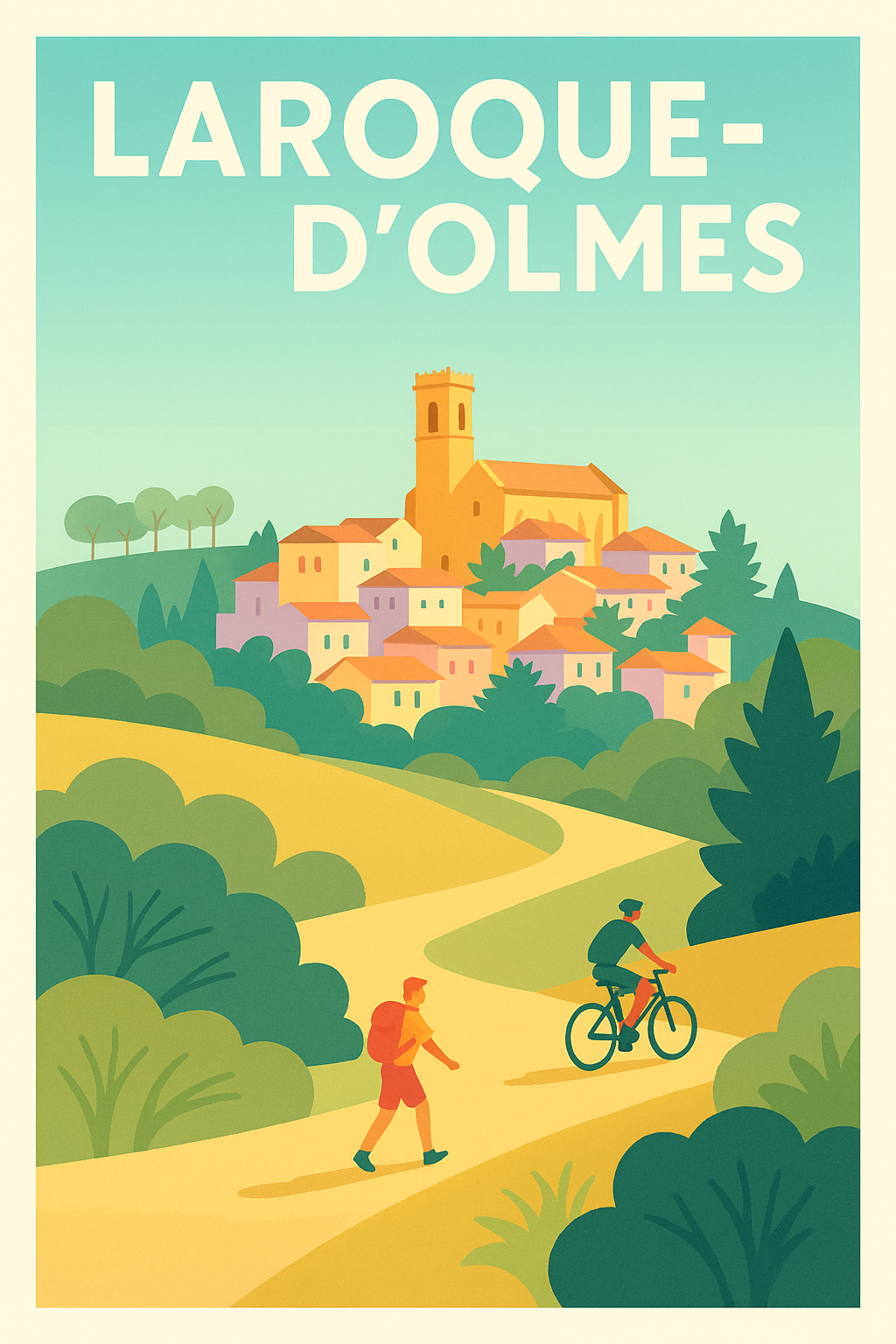 Affiche de Laroque-d'Olmes - Escapade bucolique en Pays Cathare