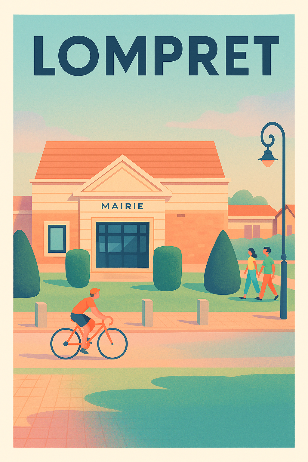 Affiche de Lompret - Une douce balade devant la Mairie
