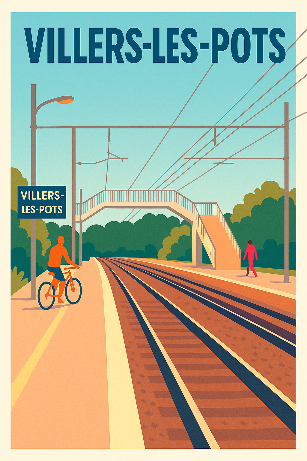 Affiche de Villers-les-Pots - L'élégance tranquille de la gare