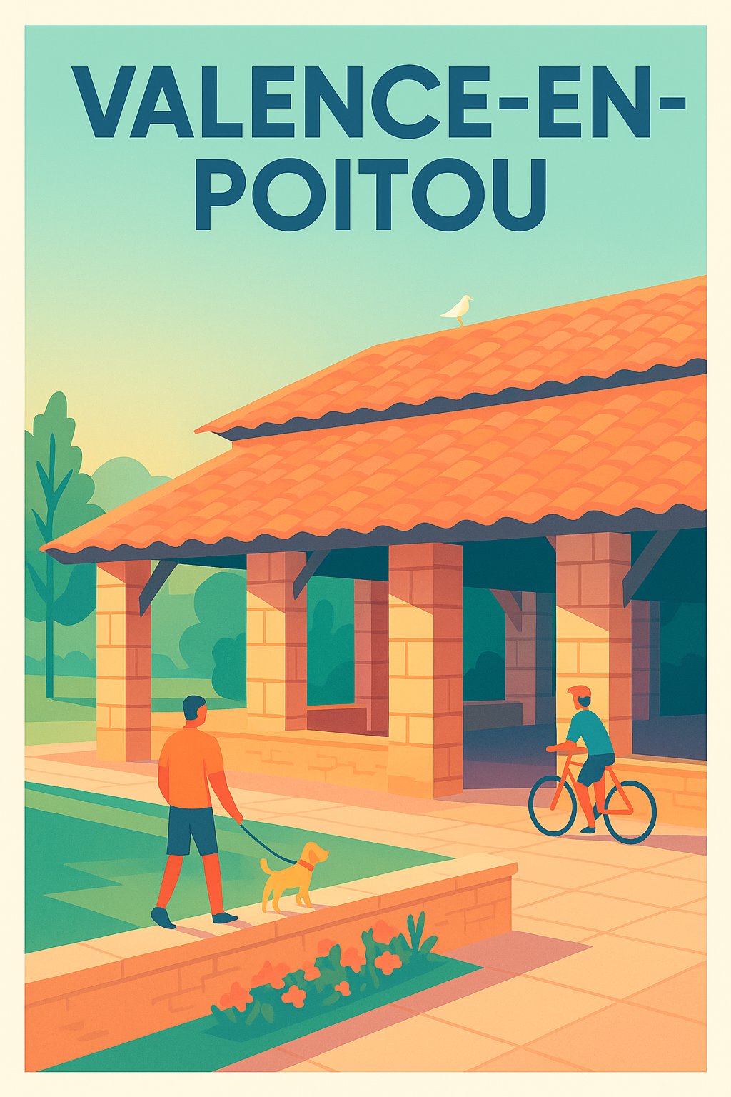Affiche de Valence-en-Poitou - Harmonie et douceur de vie