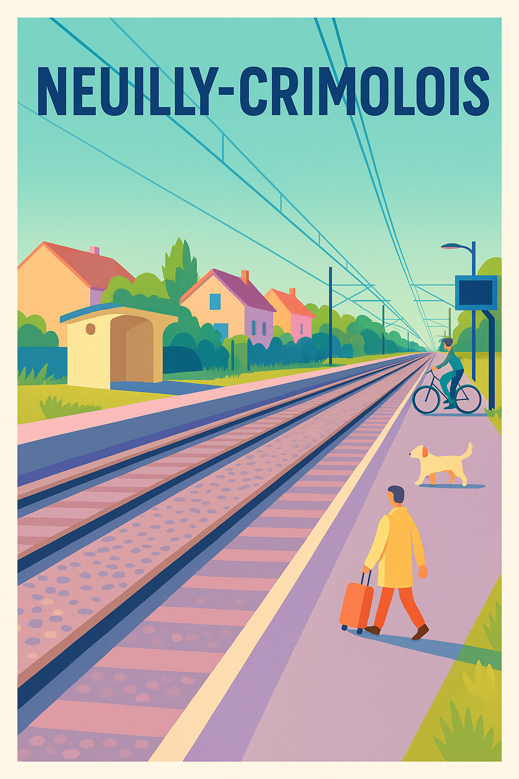 Affiche de Neuilly-Crimolois - Voyage au fil des rails