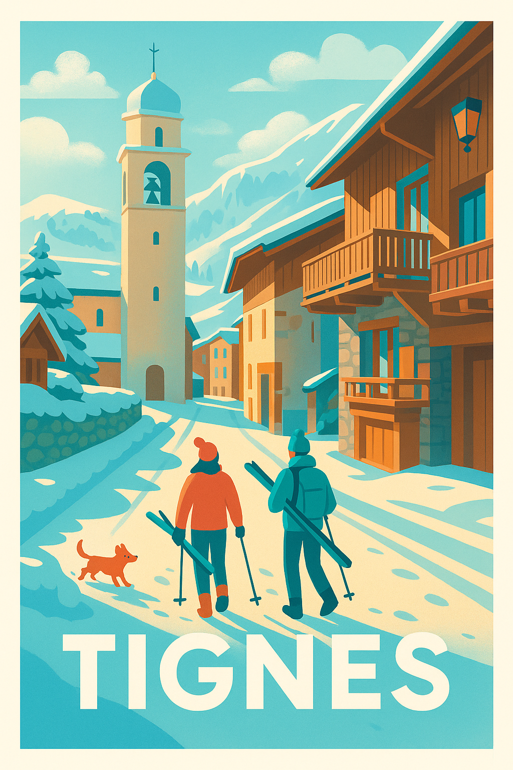 Affiche de Tignes - L'évasion hivernale alpine