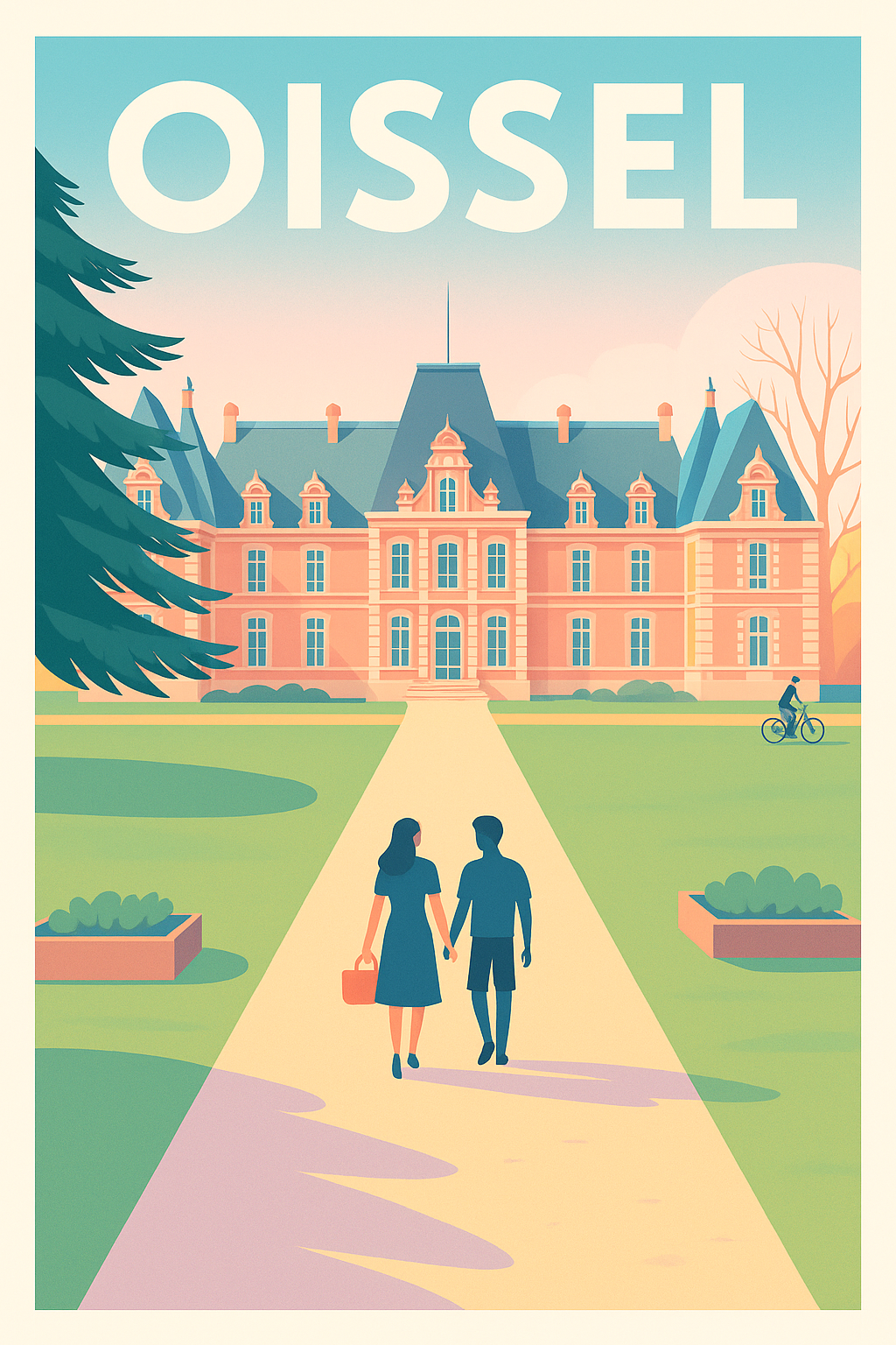 Affiche de Oissel - Promenade romantique au château