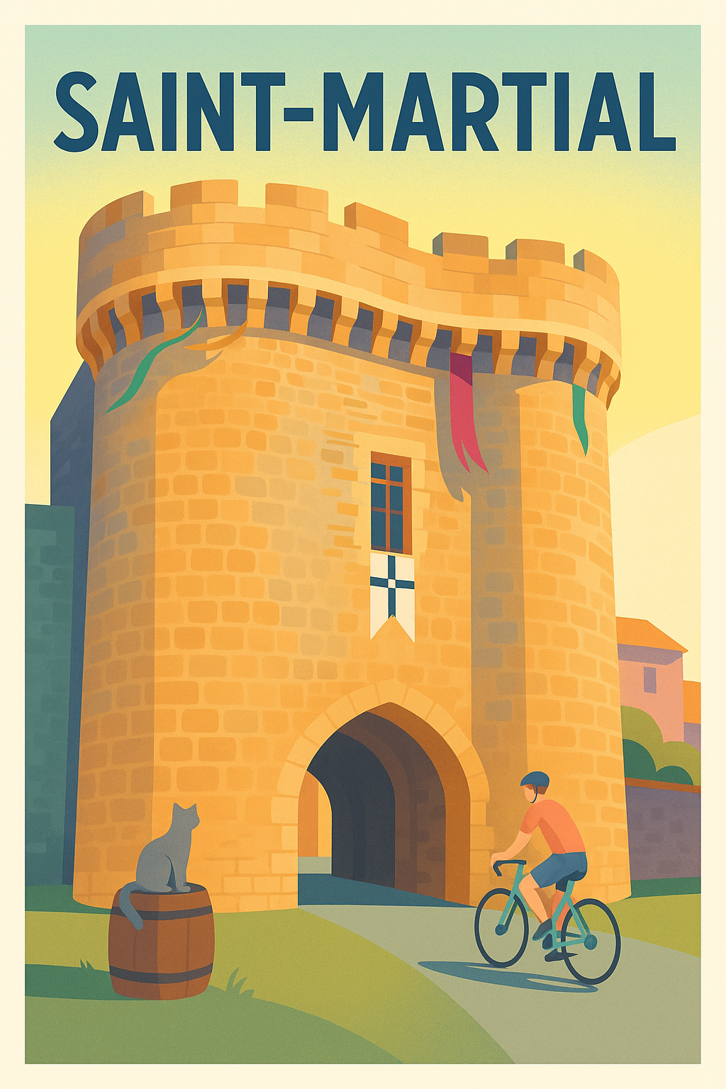 Affiche de Saint-Martial - L'entrée historique en douceur