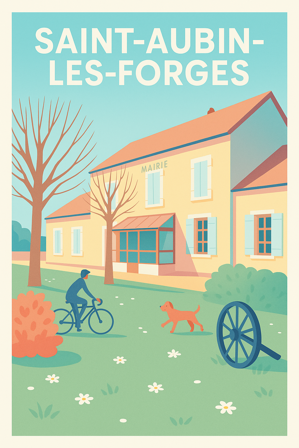 Affiche de Saint-Aubin-les-Forges - Charme et douceur de la vie locale