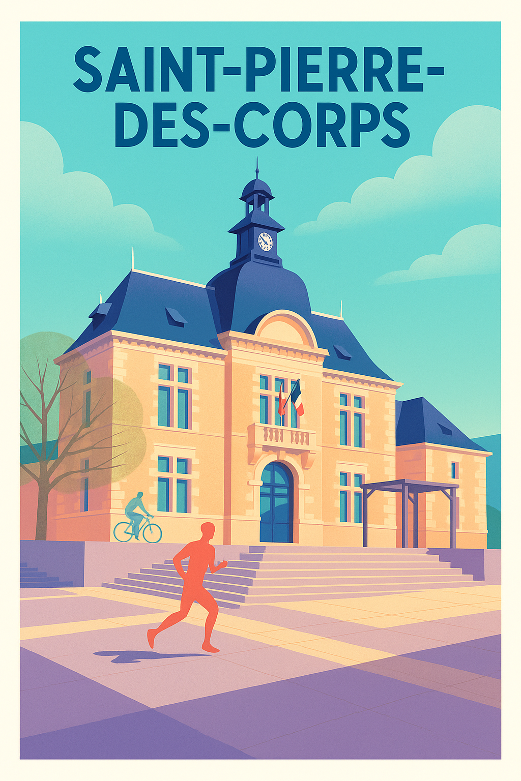 Affiche de Saint-Pierre-des-Corps - L'élégance en mouvement