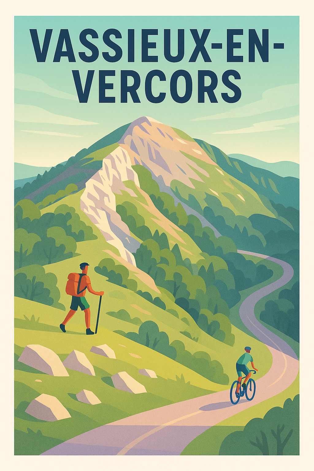 Affiche de Vassieux-en-Vercors - Nature et Aventure au cœur des Montagnes