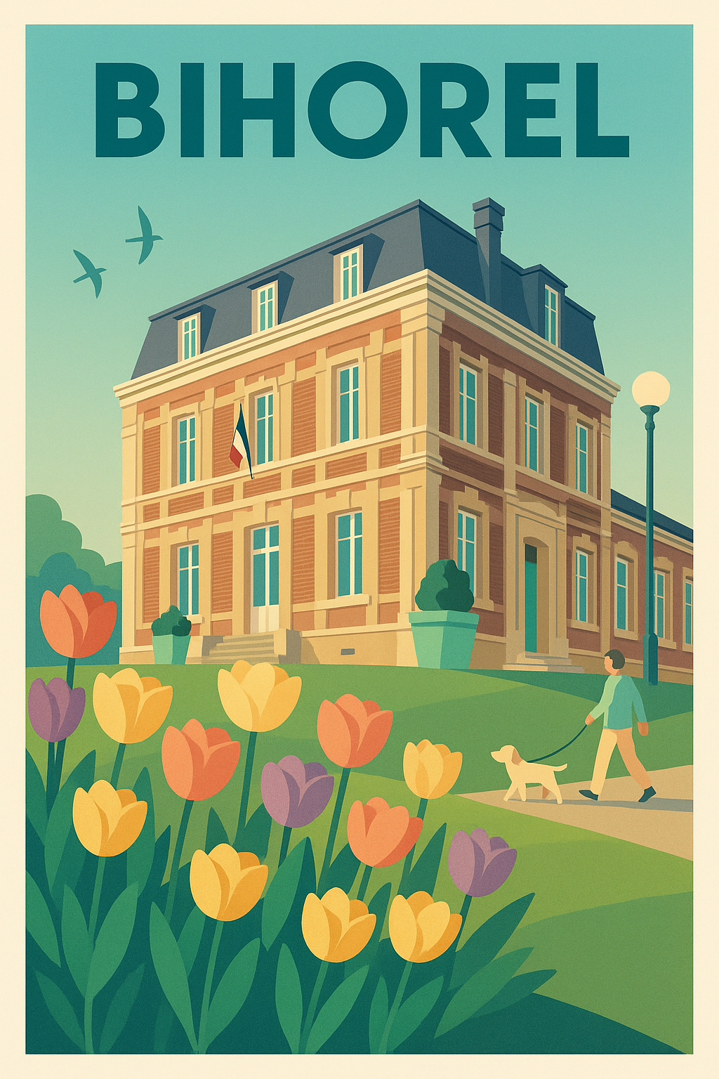 Affiche de Bihorel - Charme et sérénité au cœur de la Normandie