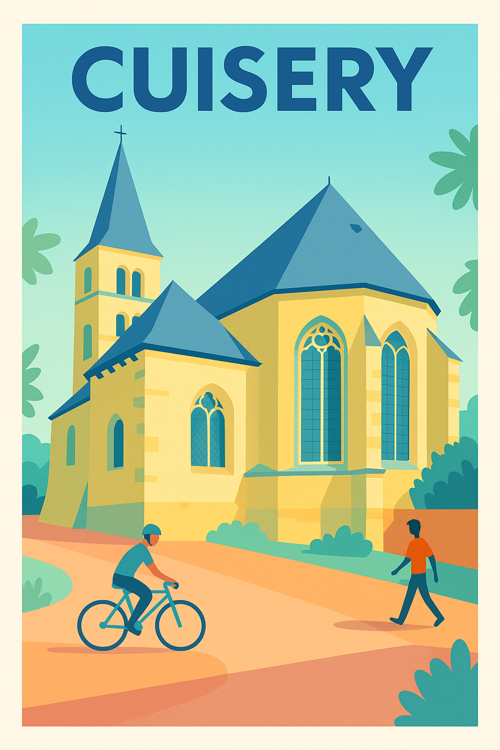 Affiche de Cuisery - L'élégance paisible du patrimoine architectural