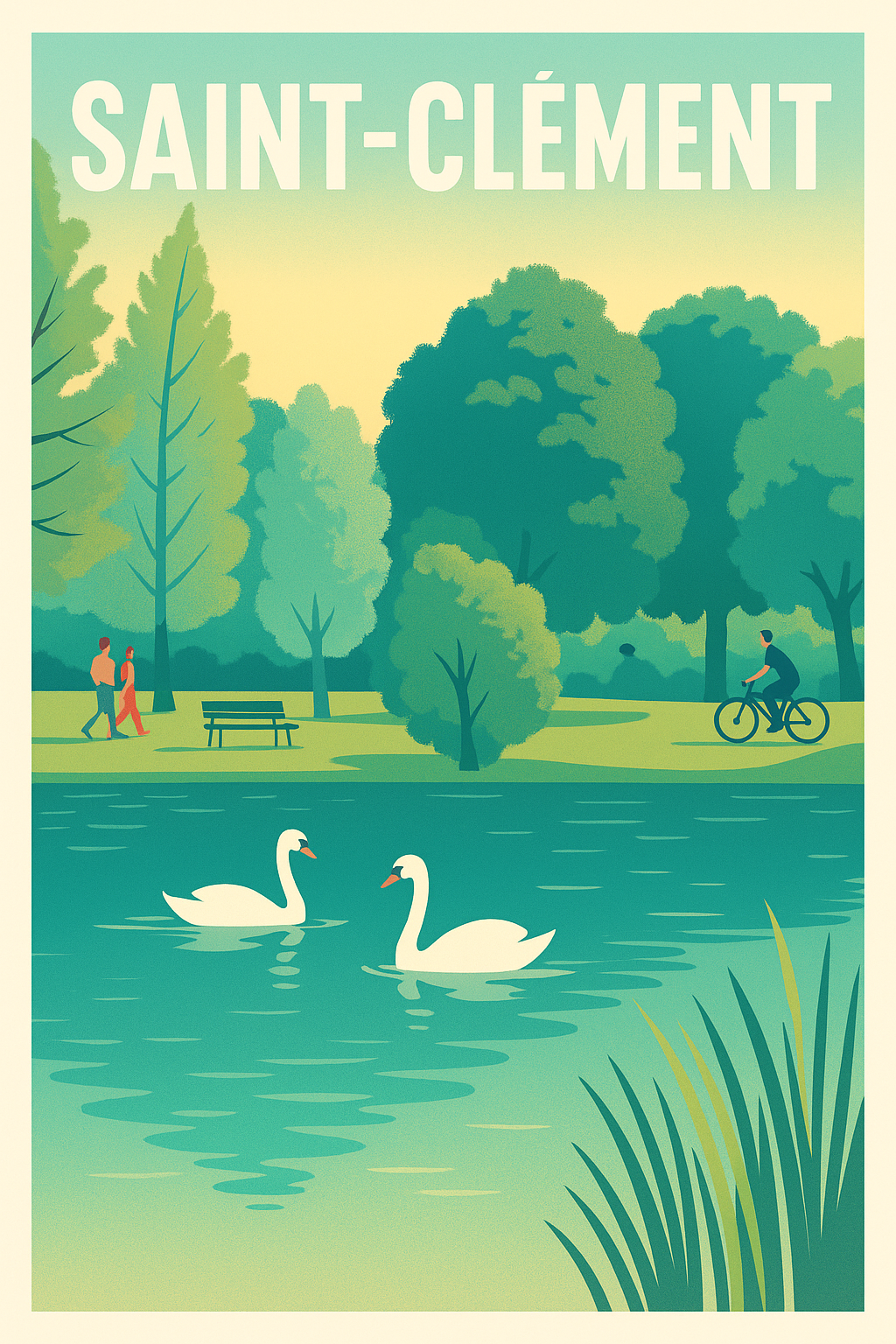 Affiche de Saint-Clément - Sérénité au fil de l'eau
