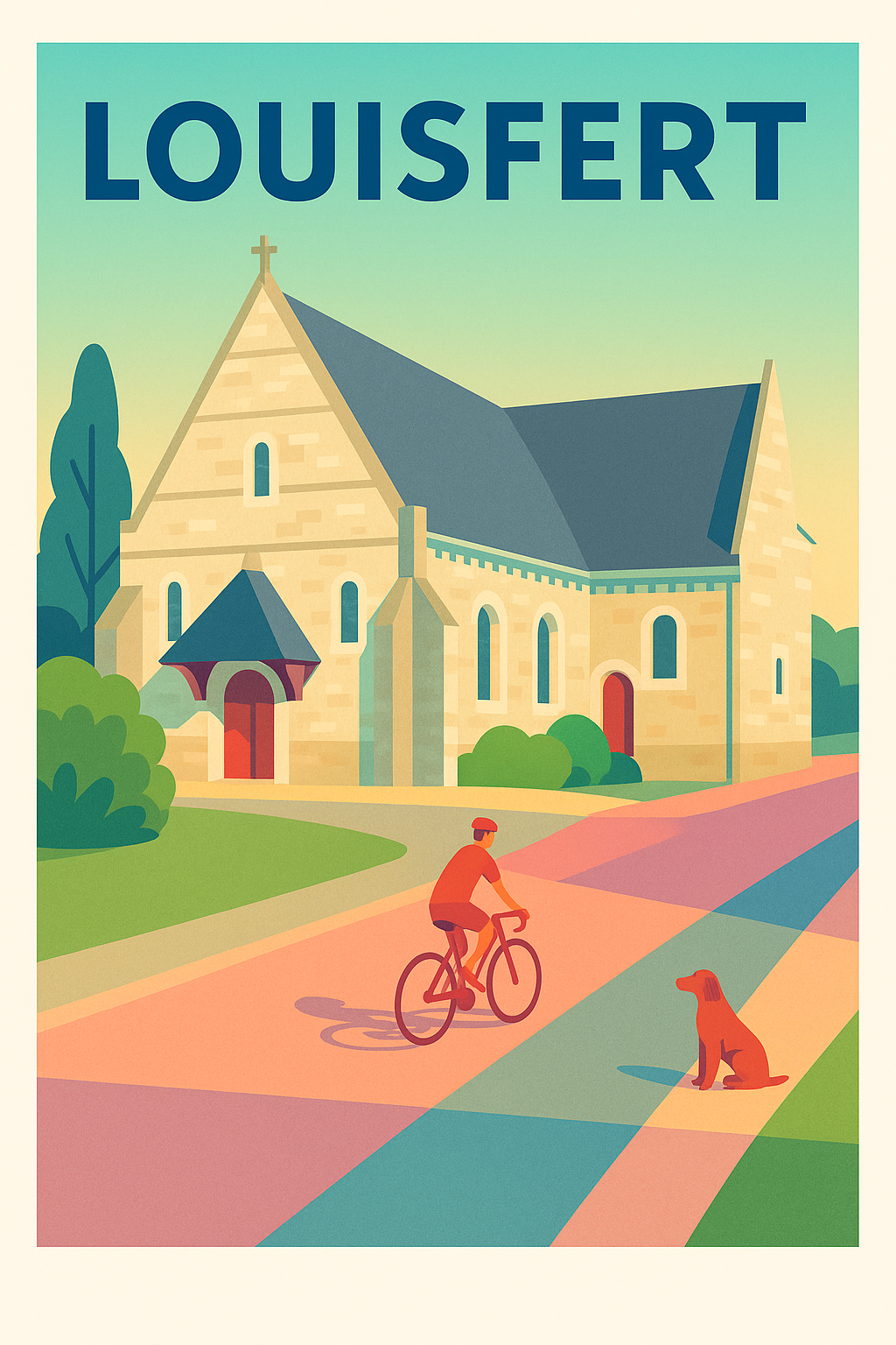 Affiche de Louisfert - Charme paisible et campagne ensoleillée