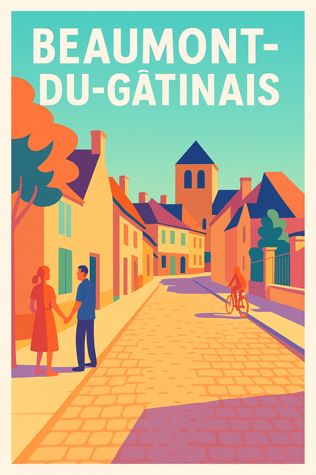 Affiche de Beaumont-du-Gâtinais - Charme et douceur d'une ruelle paisible
