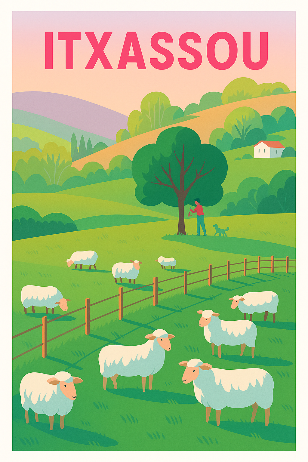 Affiche de Itxassou - La douceur pastorale du Pays Basque