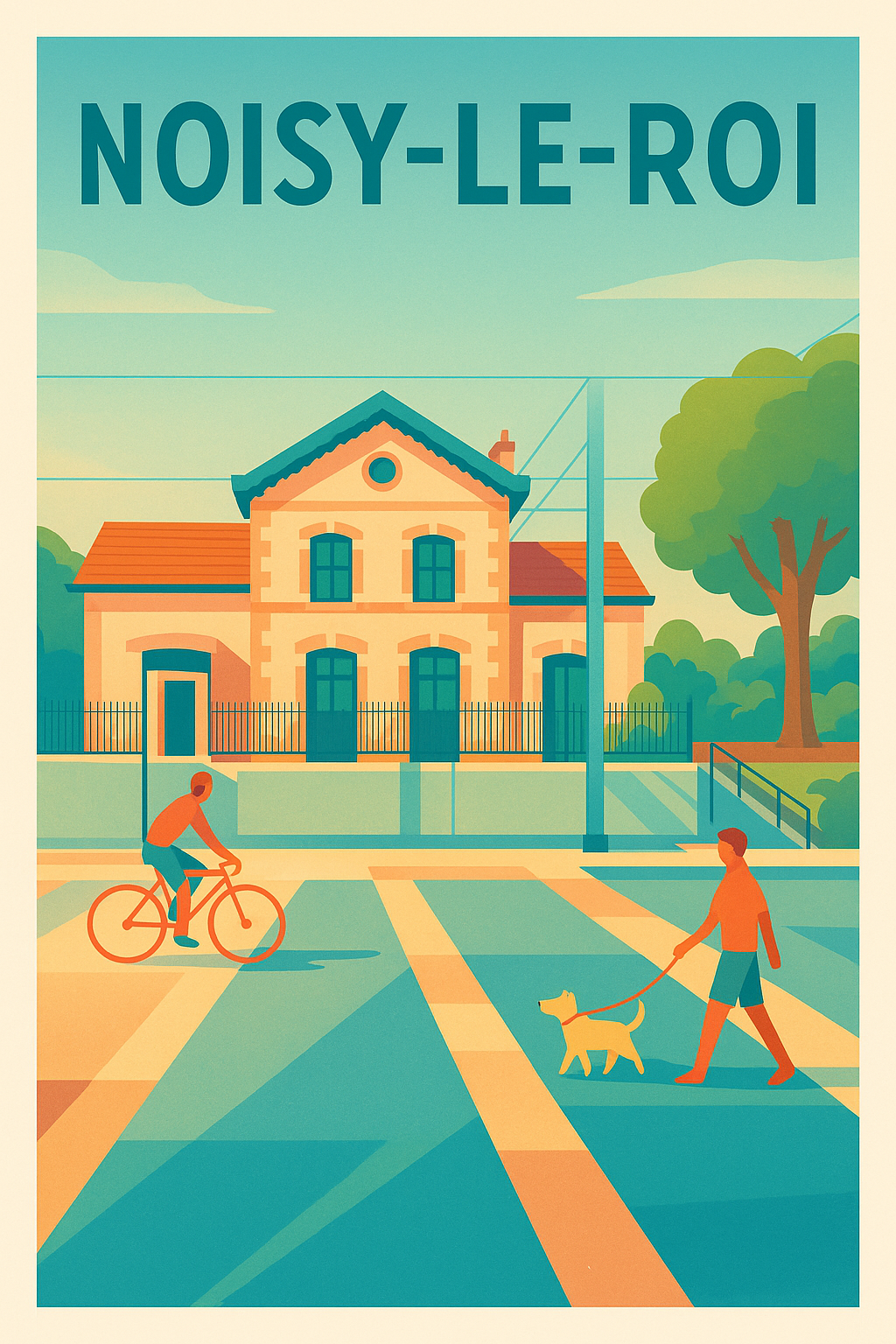 Affiche de Noisy-le-Roi - Charme et quiétude au cœur de la ville