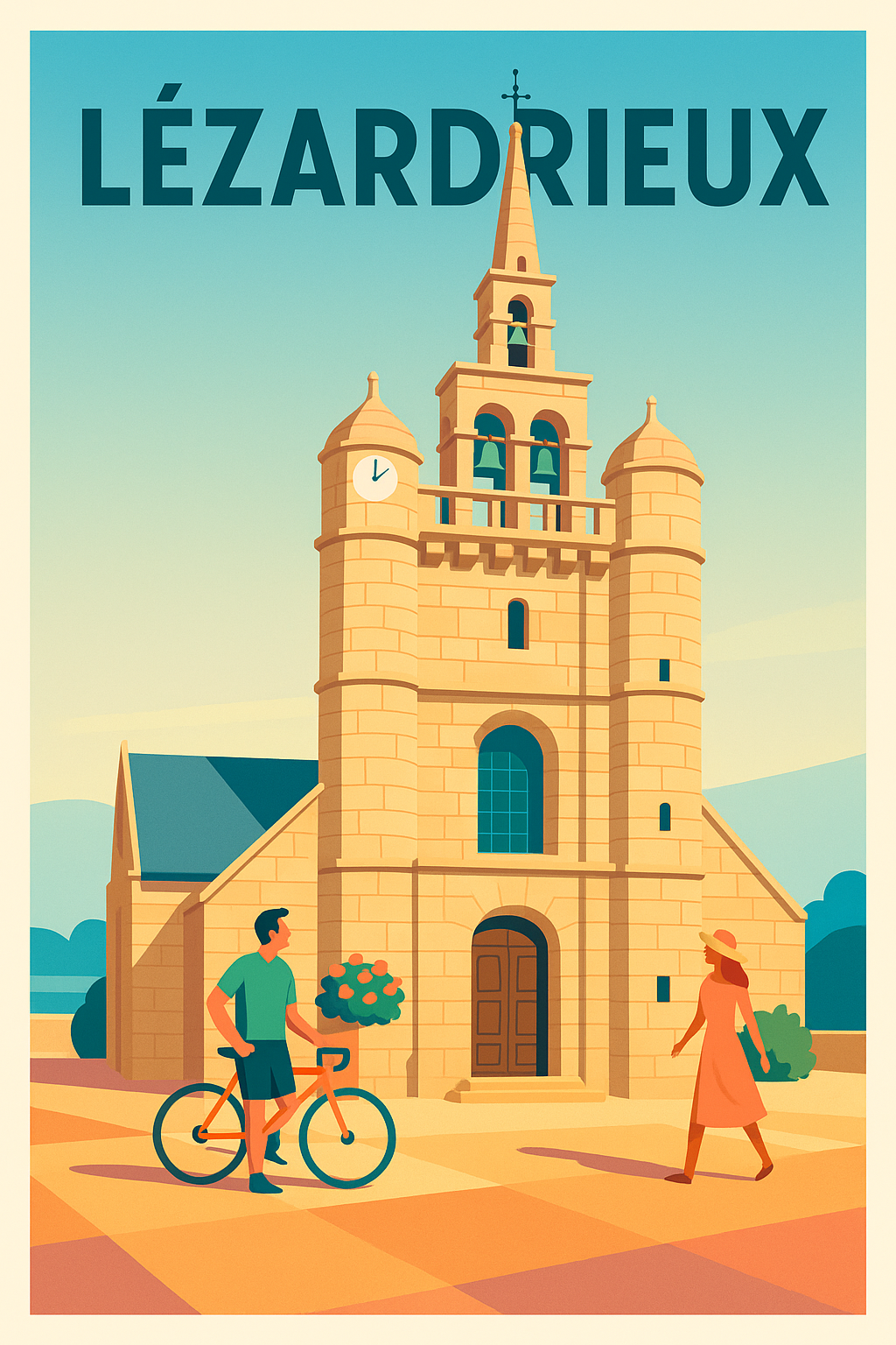 Affiche de Lézardrieux - Charme et Sérénité en Côte d'Armor