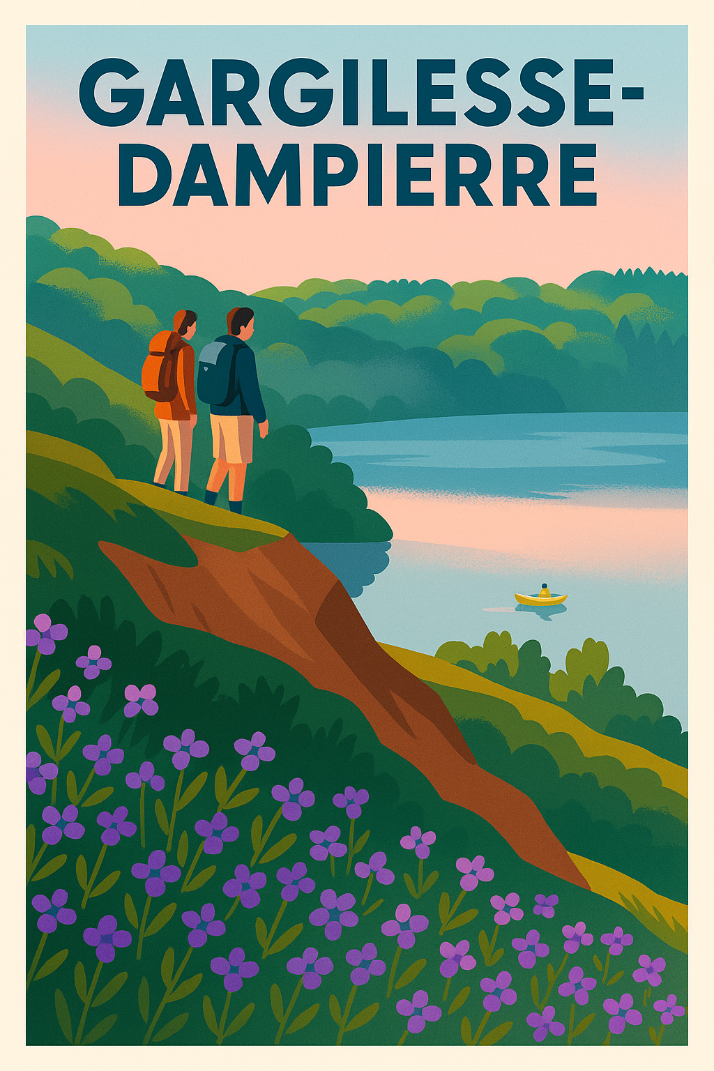 Affiche Gargilesse-Dampierre — Évasion nature et sérénité · poster d'art de Gargilesse-Dampierre