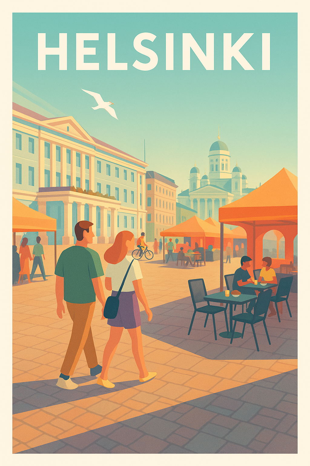 Affiche de Helsinki - Charme lumineux de la place du Sénat