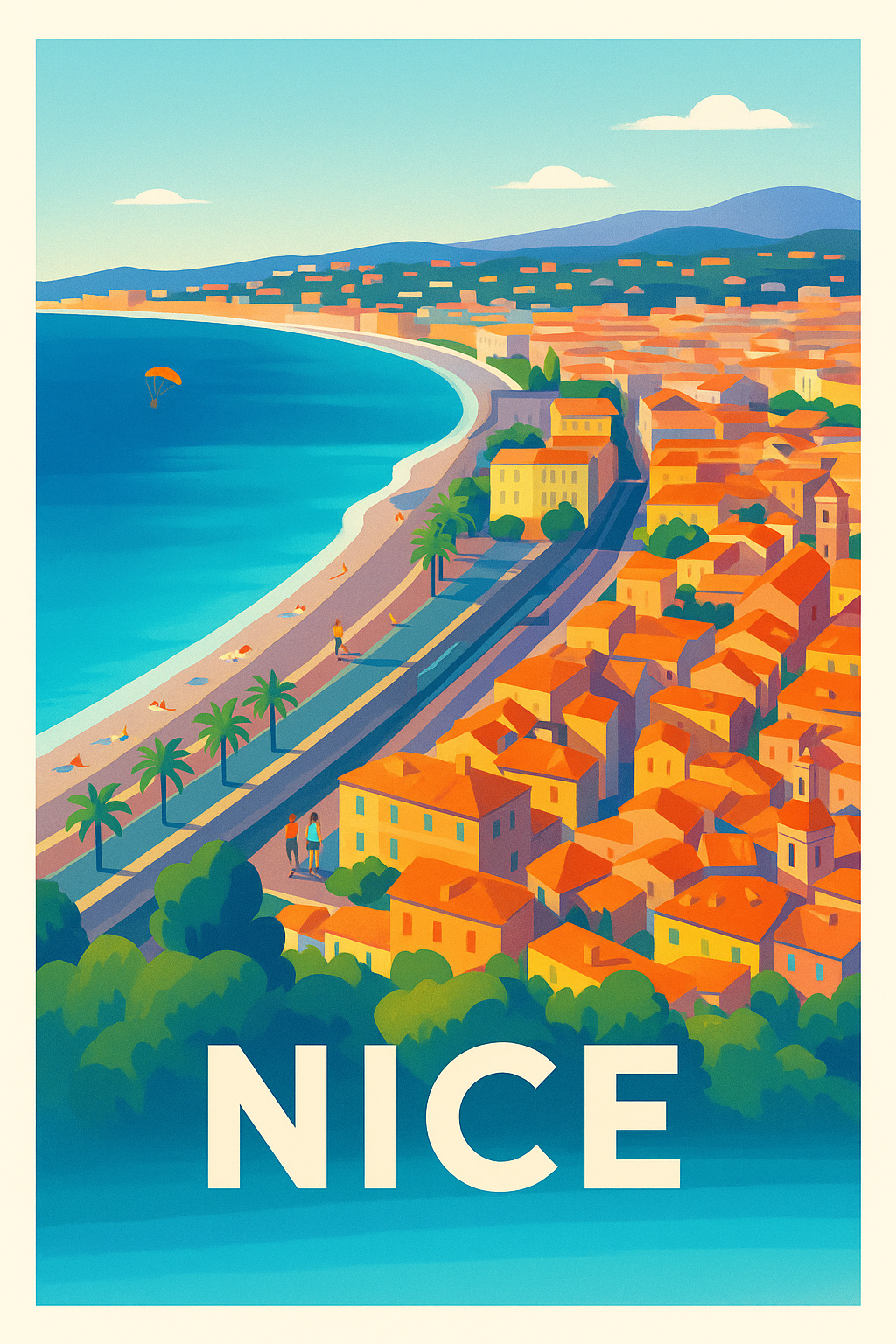 Affiche Nice - L’éclat de la Côte d’Azur