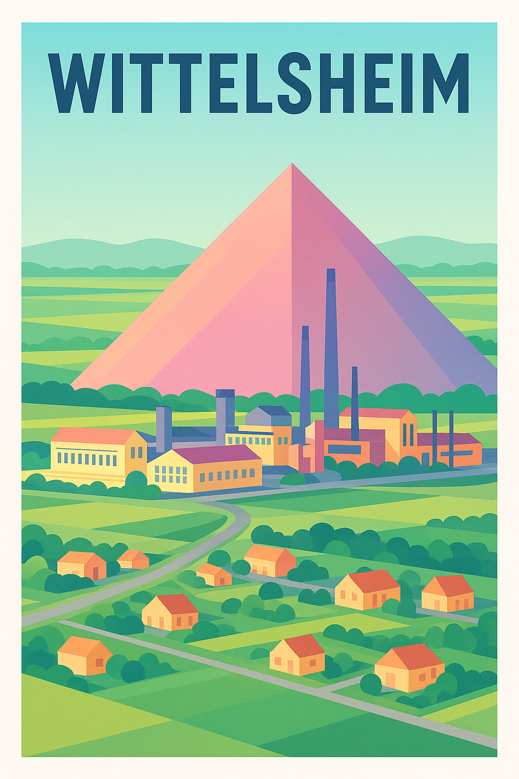Affiche de Wittelsheim - L'âme industrielle au pied de la pyramide