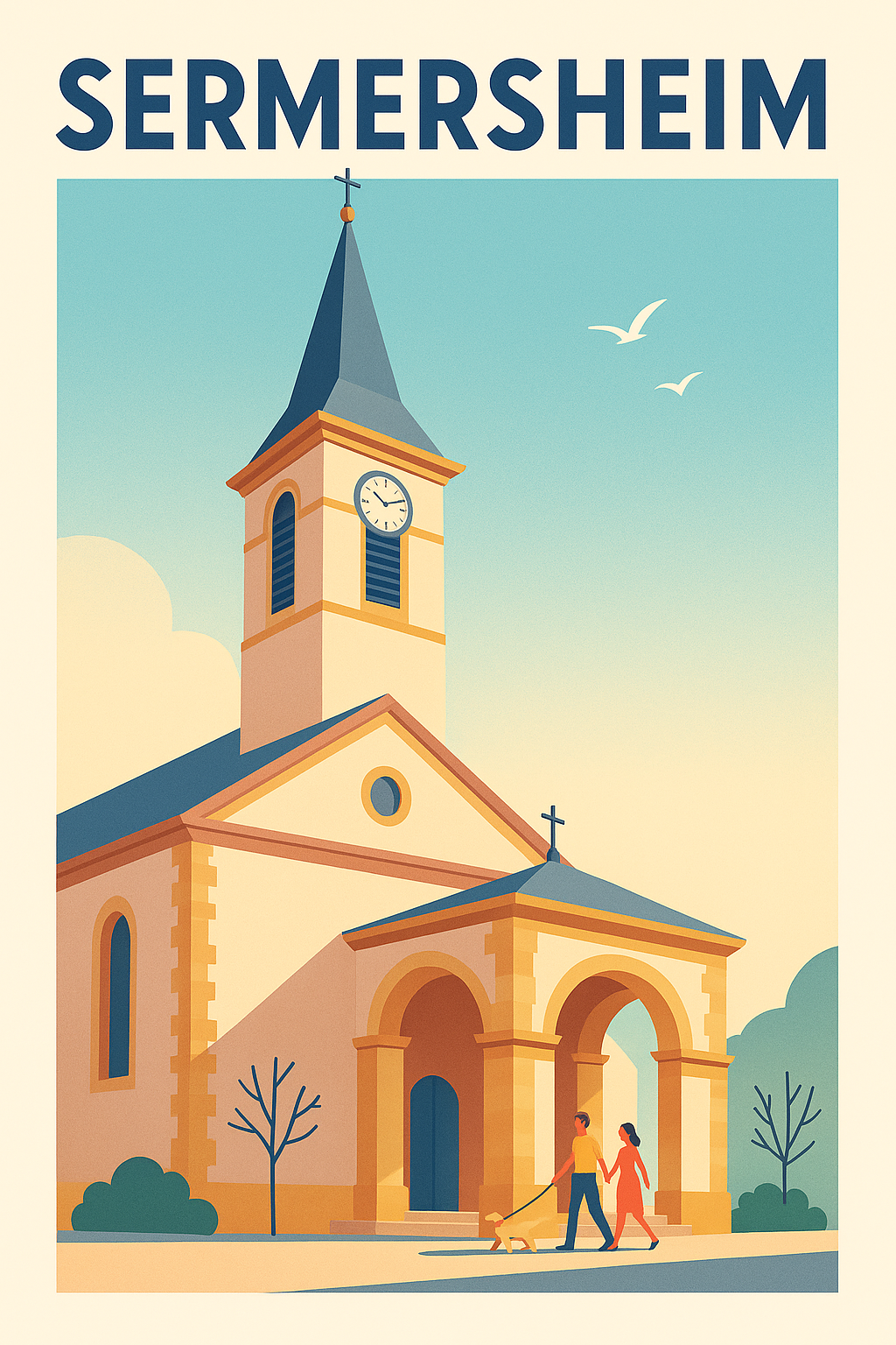 Affiche de Sermersheim - Charme authentique et douceur de vivre