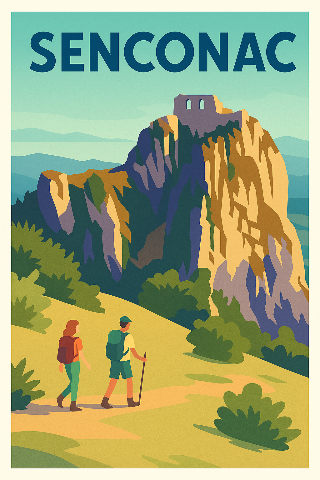 Affiche Senconac — Invitation à l'Aventure Nature · poster d'art de Senconac