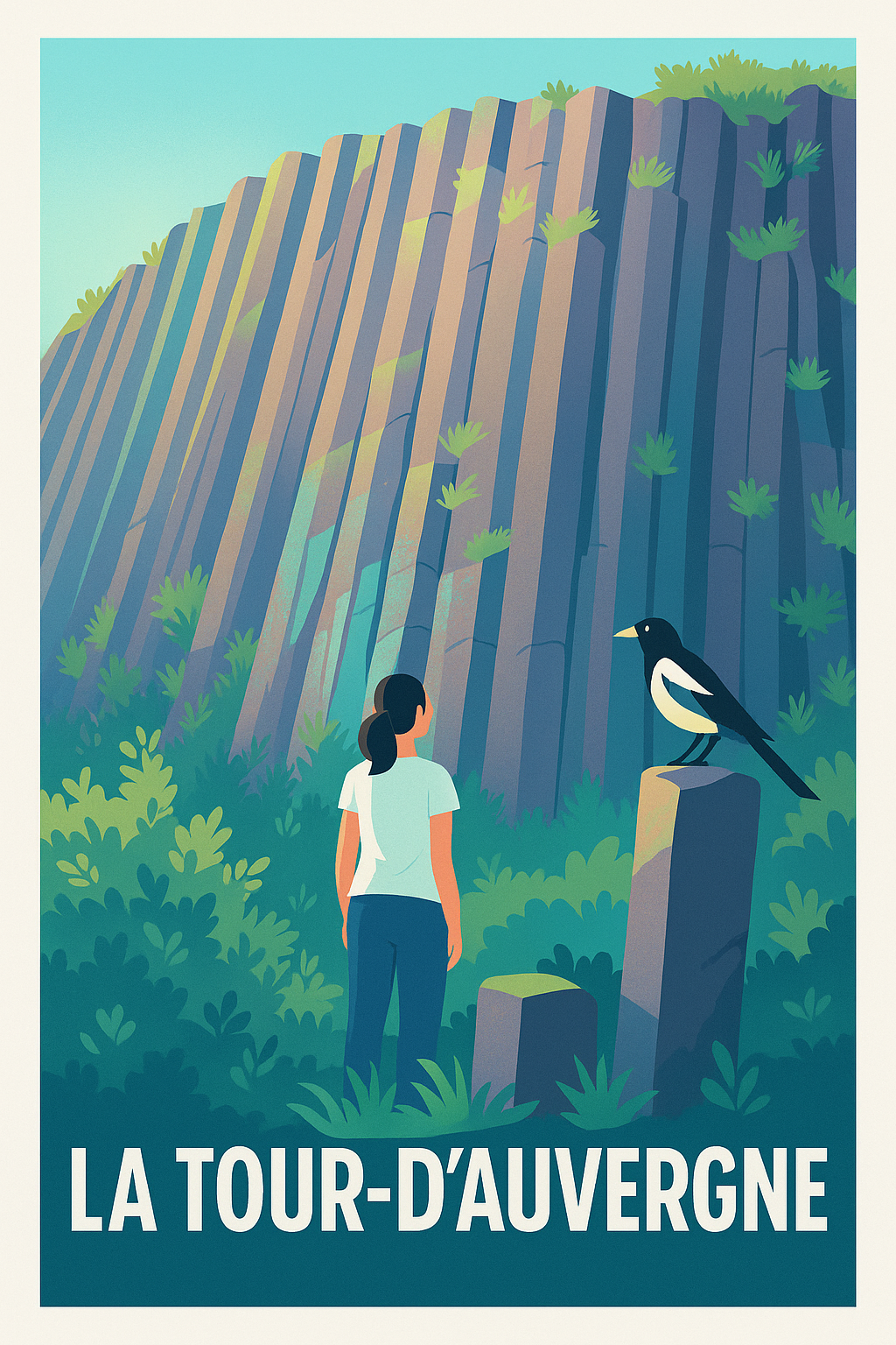 Affiche La Tour-d'Auvergne — Escapade Nature Authentique · poster d'art de La Tour-d'Auvergne