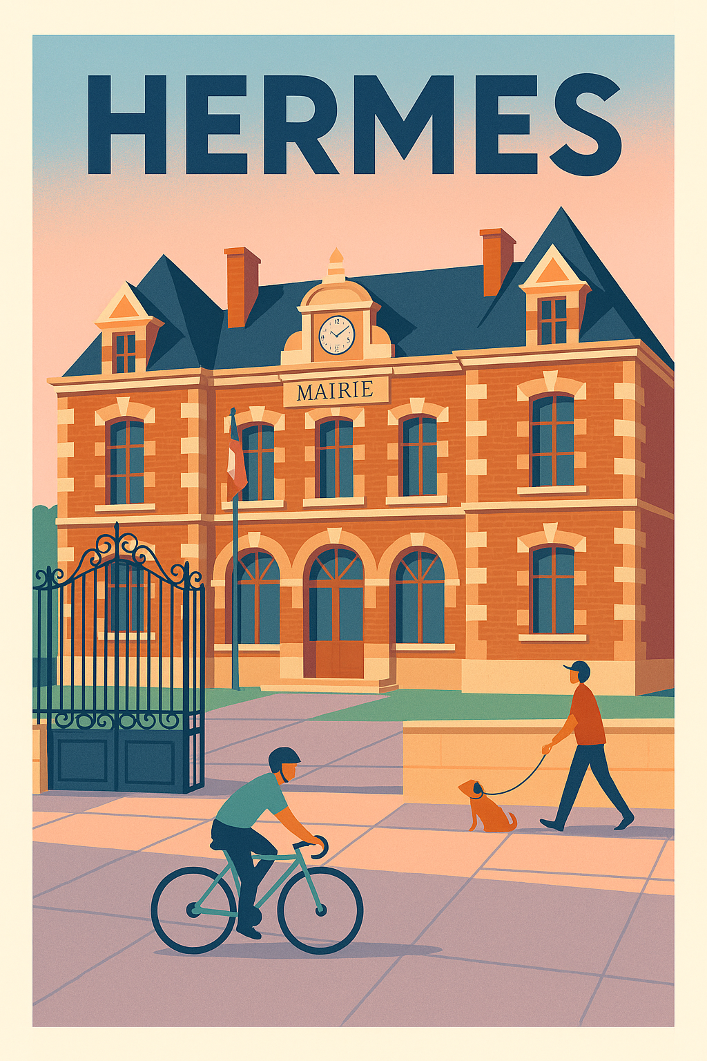 Affiche de Hermes - Charme et sérénité au cœur du village