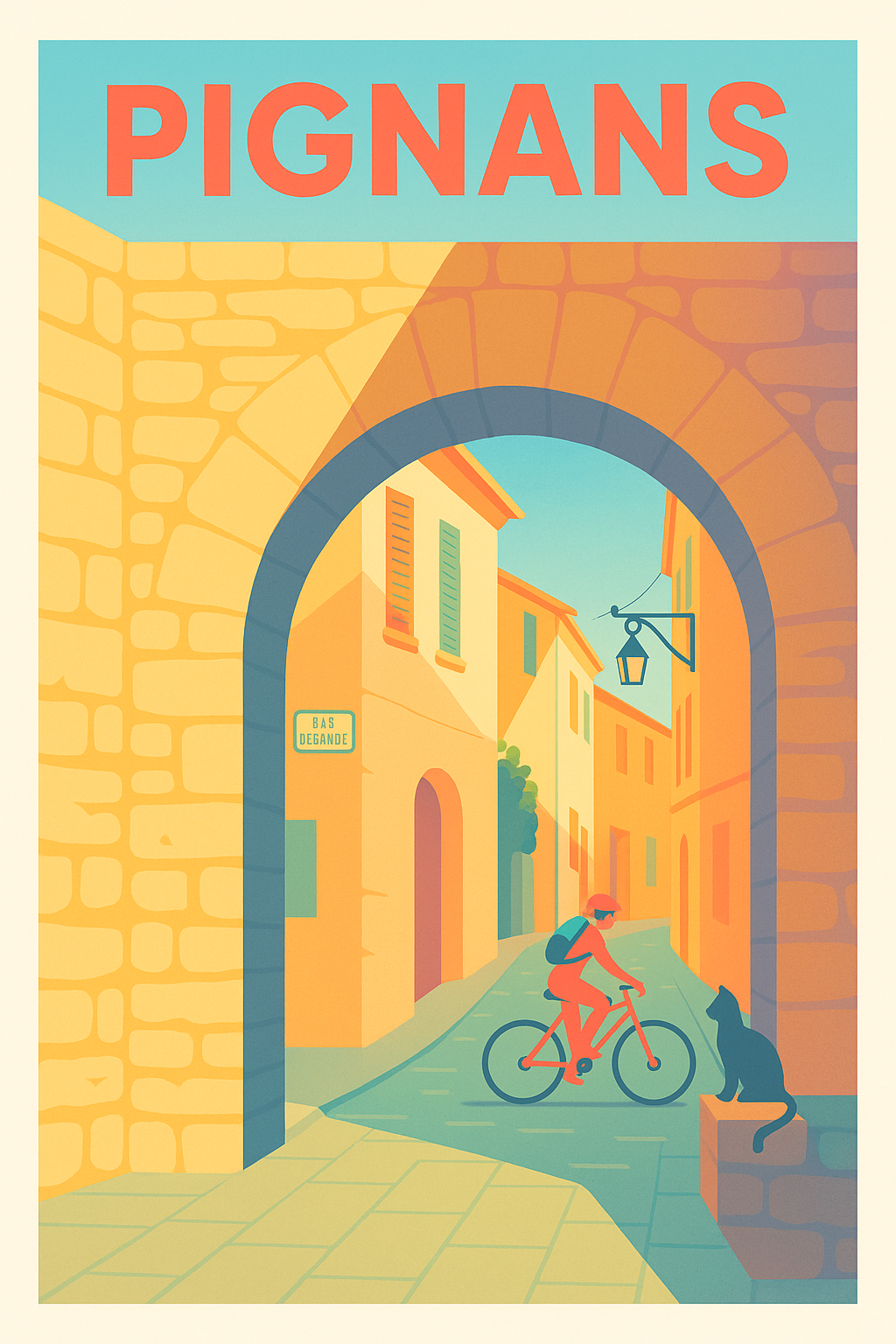 Affiche de Pignans - Charme et douceur d'une ruelle provençale