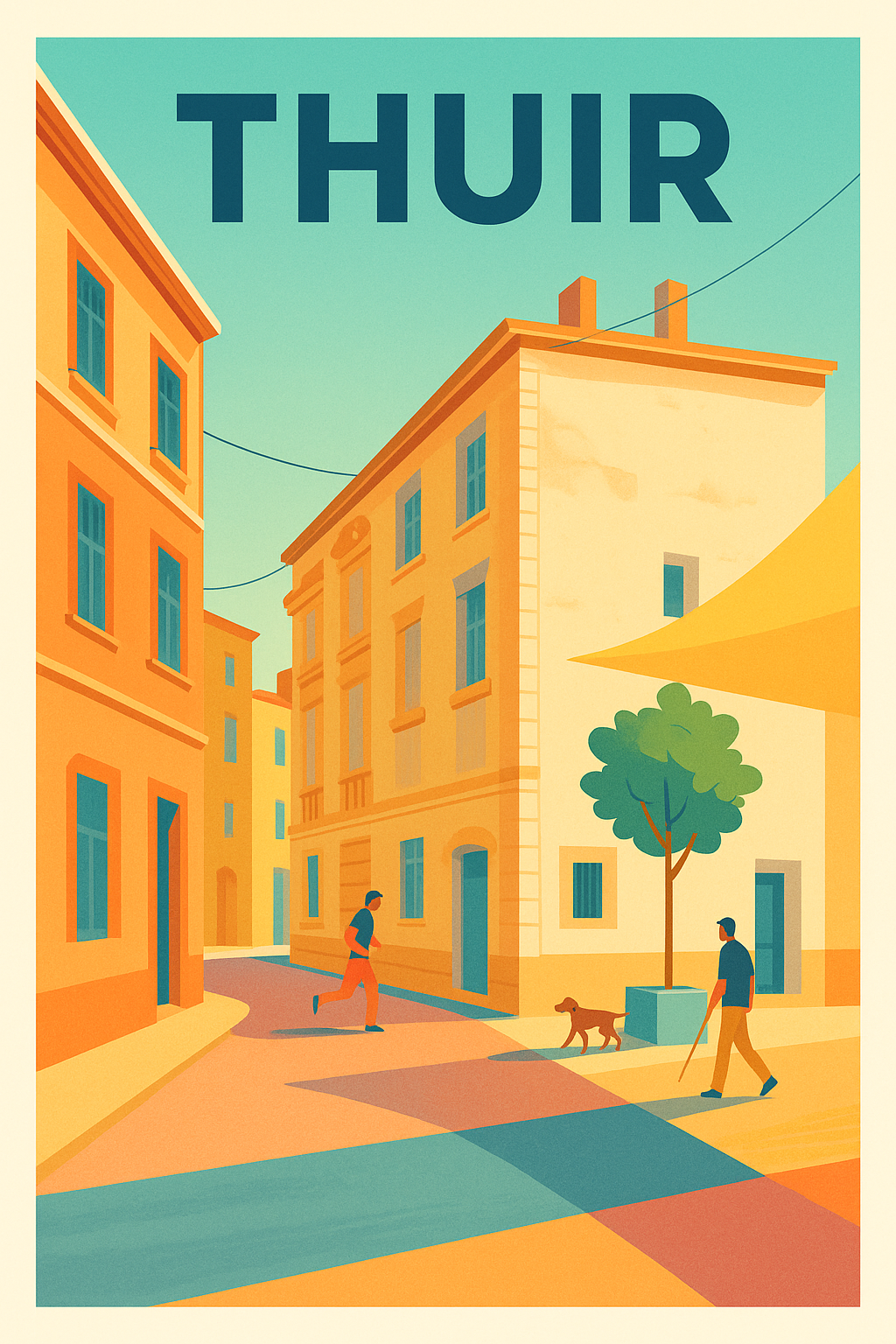 Affiche de Thuir - Balade colorée au cœur de la ville