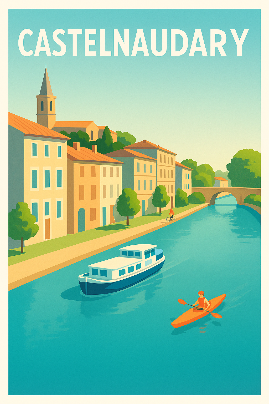 Affiche de Castelnaudary - Charme et douceur au fil de l'eau
