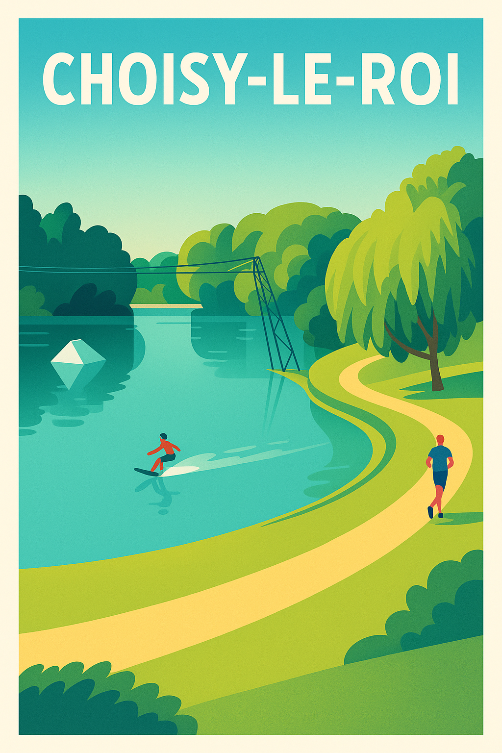 Affiche de Choisy-le-Roi - Nature et loisirs au bord de l'eau