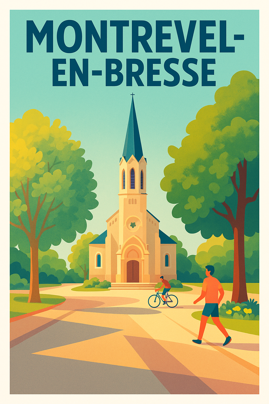 Affiche de Montrevel-en-Bresse - Charme paisible au cœur de la Bresse