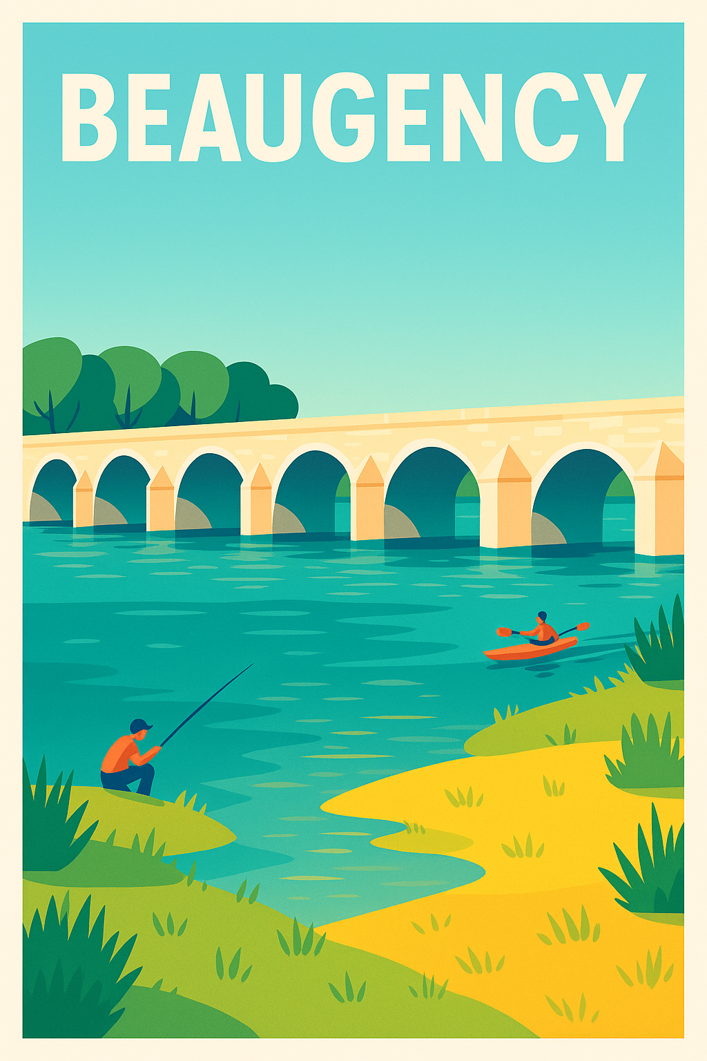 Affiche de Beaugency - Charme et Sérénité au Fil de l'Eau