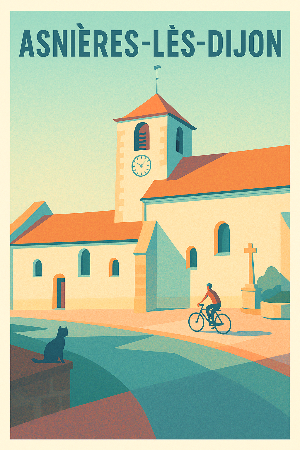 Affiche de Asnières-lès-Dijon - Charme paisible et douceur de vivre