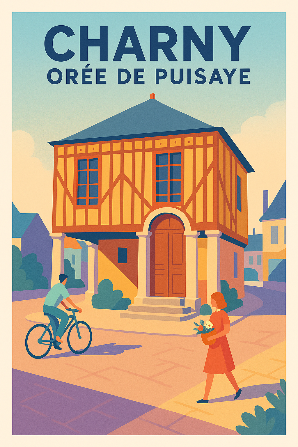 Affiche de Charny Orée de Puisaye - Charme et authenticité au cœur de la Bourgogne