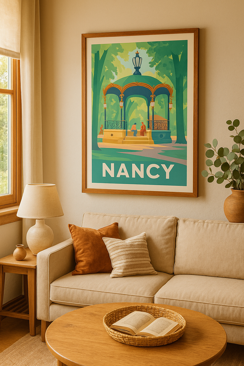 Mise en situation Affiche Nancy - L'élégance intemporelle de la place