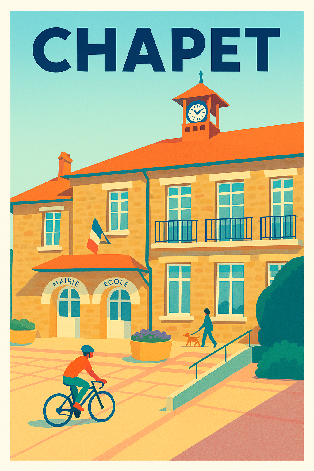 Affiche de Chapet - Charme et quiétude au cœur du village