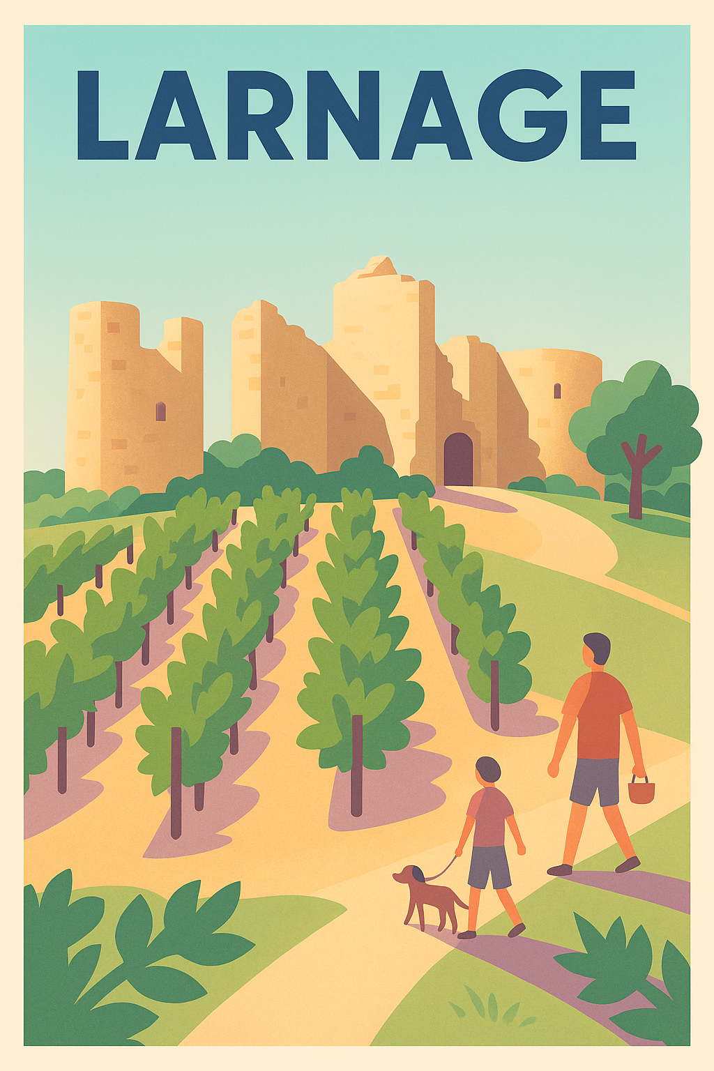 Affiche de Larnage - Découverte paisible au cœur des vignes