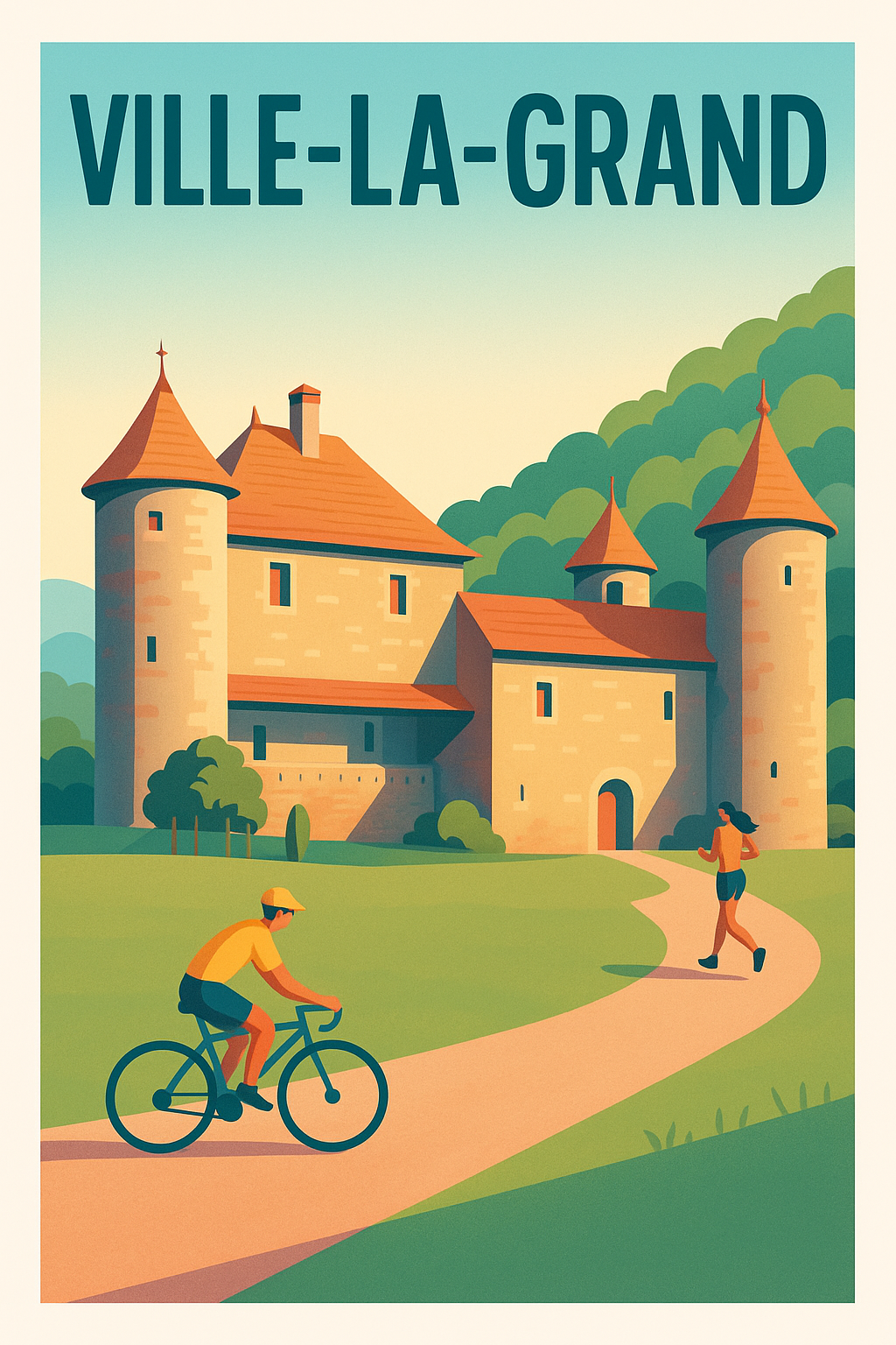 Affiche de Ville-la-Grand - Évasion et patrimoine au naturel