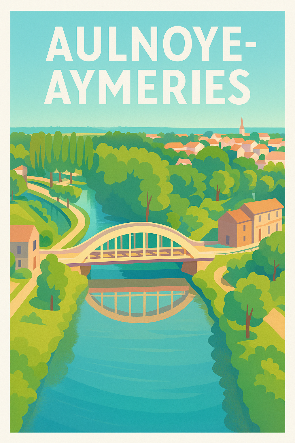 Affiche de Aulnoye-Aymeries - Charme verdoyant et patrimoine fluvial