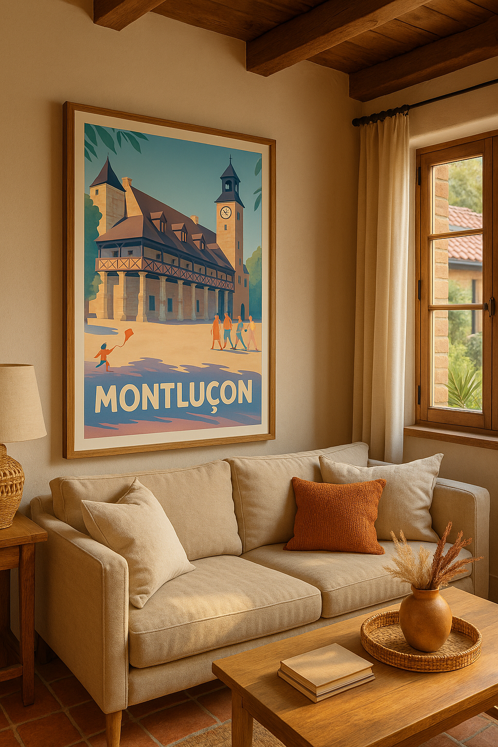 Affiche Montluçon — Charme et patrimoine authentique · poster d'art de Montluçon