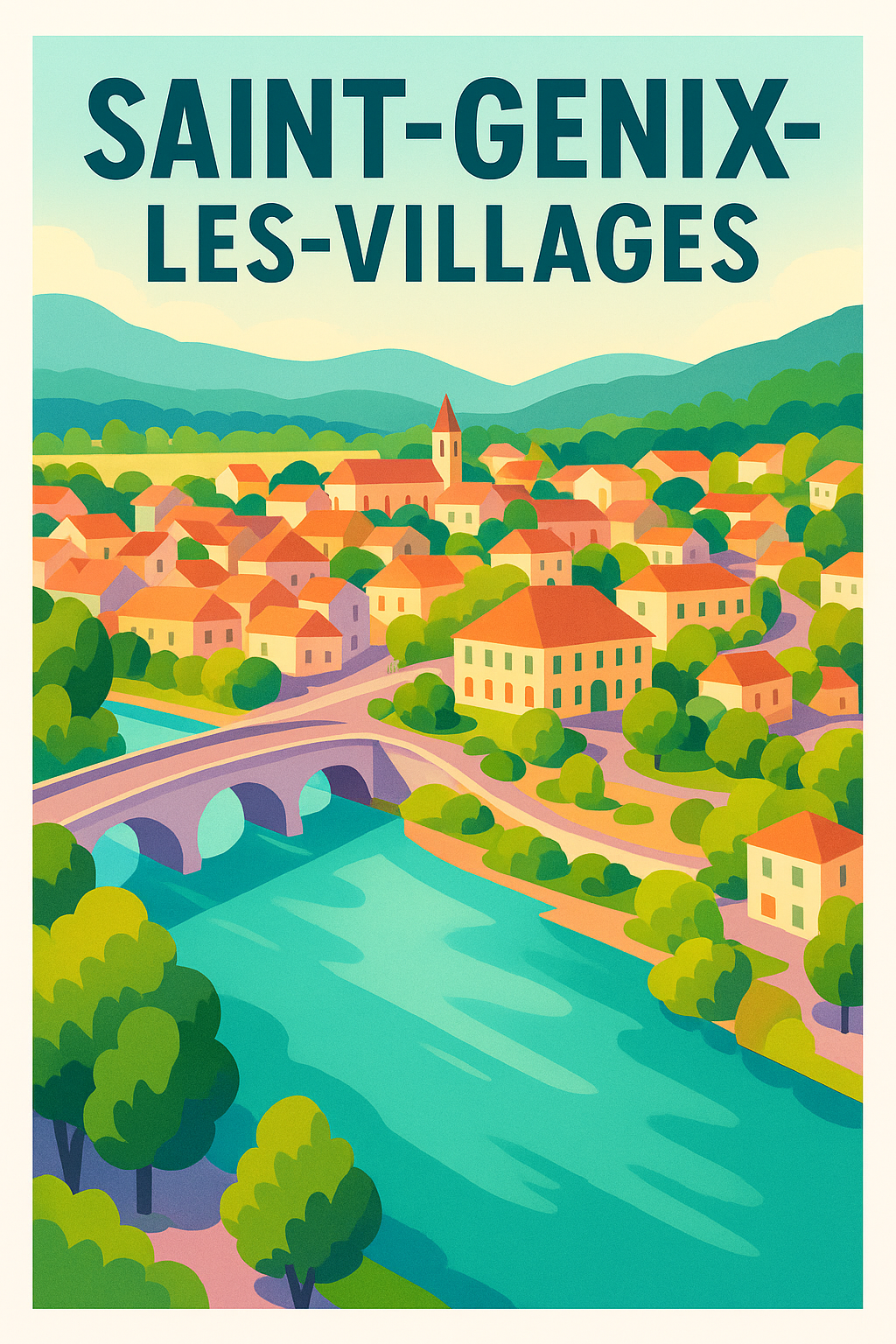 Affiche de Saint-Genix-les-Villages - Un village charmant au bord de l'eau